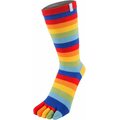 TOETOE Mid-Calf Stripy Rainbow