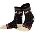 Knitido Hossa bavlna & vlnené ponožky Čierna béžová