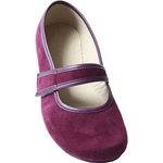 Tadeevo Minimalist Velvet Ballet Pumps Burgundy
