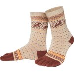 Knitido Hossa Cotton & wool socks Grey / brown