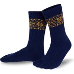 Knitido Merino & Cashmere Snowflakes Тъмносиньо / златист