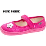 Beda Barefoot børnenes canvas ballerina Pink Shine