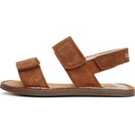 D.D.step leather sandals with velcro closure (RAJOITETTU ERÄ) Chocolate