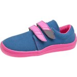 Beda Barefoot detské canvas plimsolls Blueberry