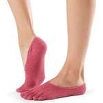 ToeSox Casual Dash No Show Socks Pomegranate