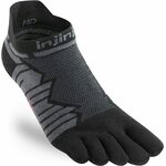 Injinji Ultra Run No-Show Coolmax Onyx