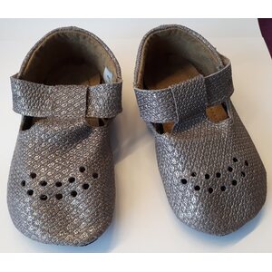 Omaking children's indoor slippers, srebrny, 22