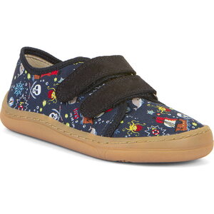 Froddo Barefoot børnenes Sneakers, Mønstret, Pirate (blue), 22