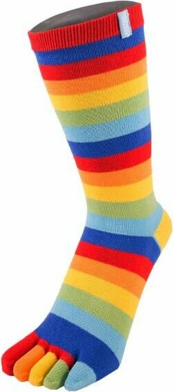 TOETOE Mid-Calf Stripy Rainbow