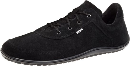 Beda Barefoot leather shoes Just Black