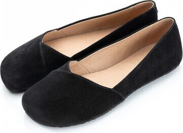 Shapen Peony Nero scamosciato