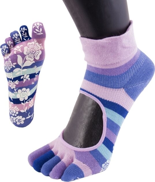 TOETOE Anti-Slip Serene Pinkki Raidallinen