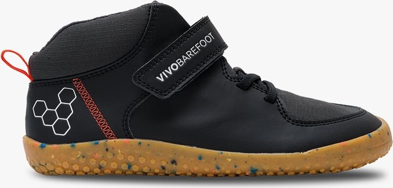 Vivobarefoot Primus Ludo Hi Juniors Obsidian