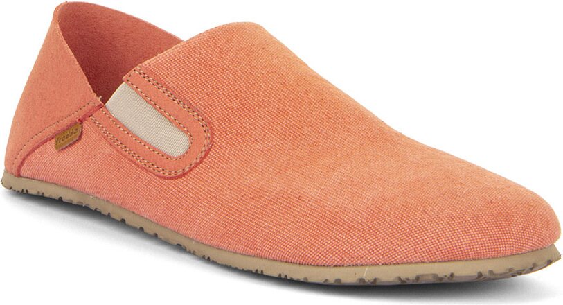 Froddo Barefoot canvas chaussons d'intérieur Clair orange