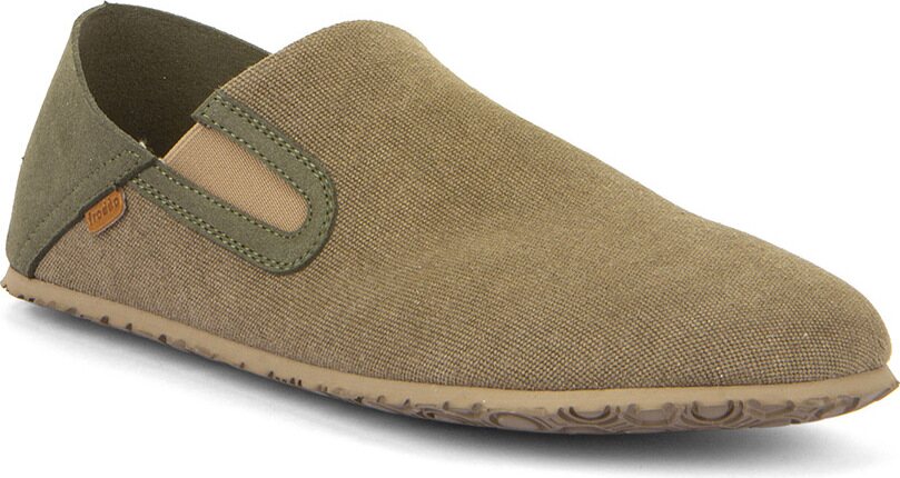 Froddo Barefoot canvas chaussons d'intérieur Olive