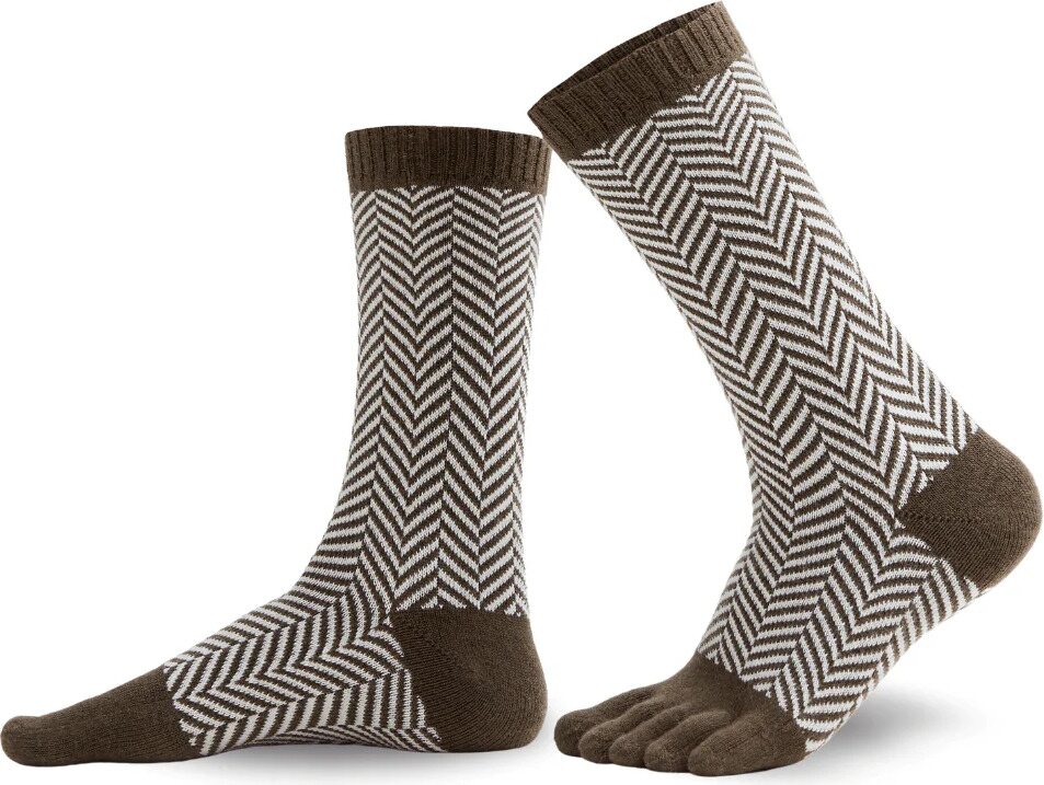 Knitido SILL gyapjú & pamut Crew Khaki / fehér