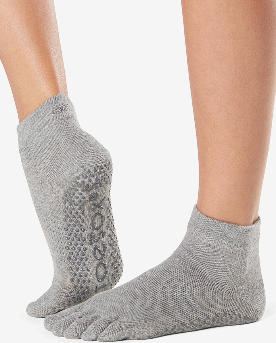 ToeSox Full toe ankle grip Vaaleanharmaa