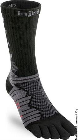 Injinji Ultra Run Crew Coolmax Obsidian