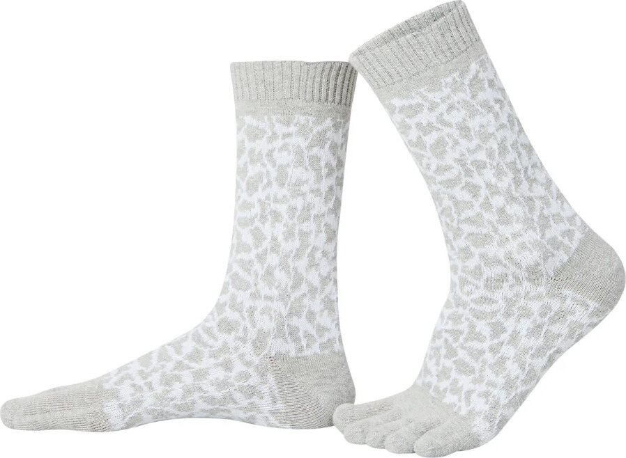 Knitido Trailer Garden Leopard Svetlošedá & biela