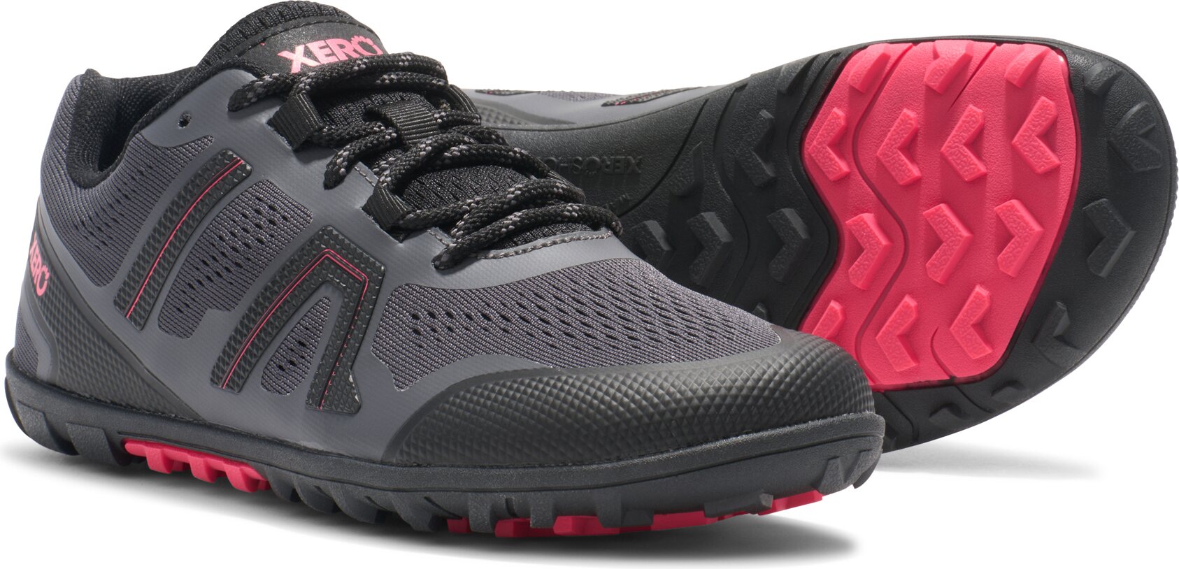 Xero Shoes Mesa Trail II kvinnene sine Asphalt Raspberry