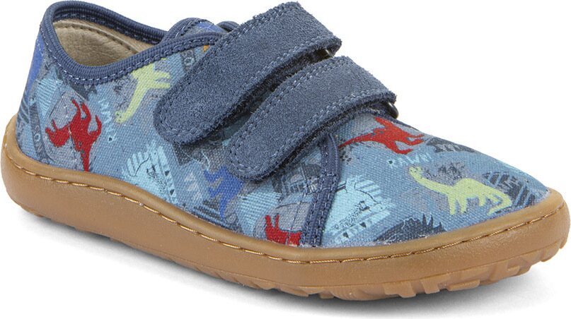 Froddo Barefoot Canvas Dinosaurus (Dark Denim)