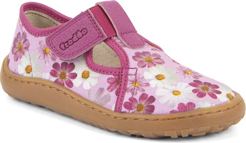 Froddo Barefoot Canvas T-bar Fucsia