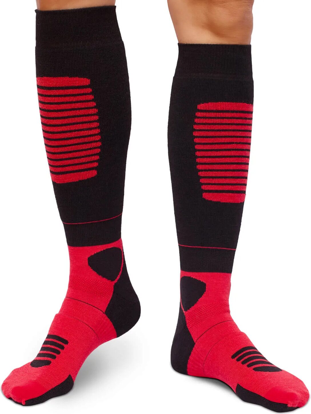 Plus12 Functional Merino sukat Punainen/musta