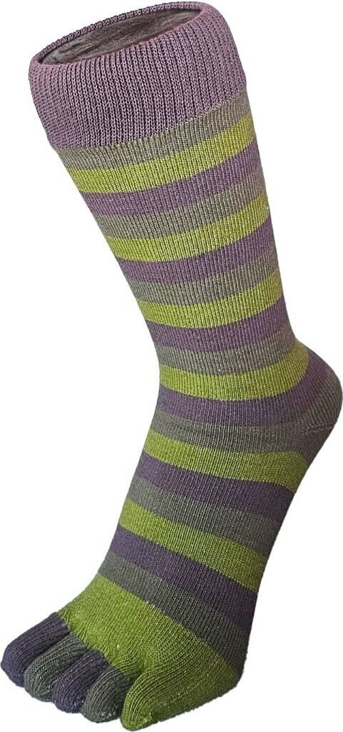 TOETOE Mid-Calf Stripy Sage