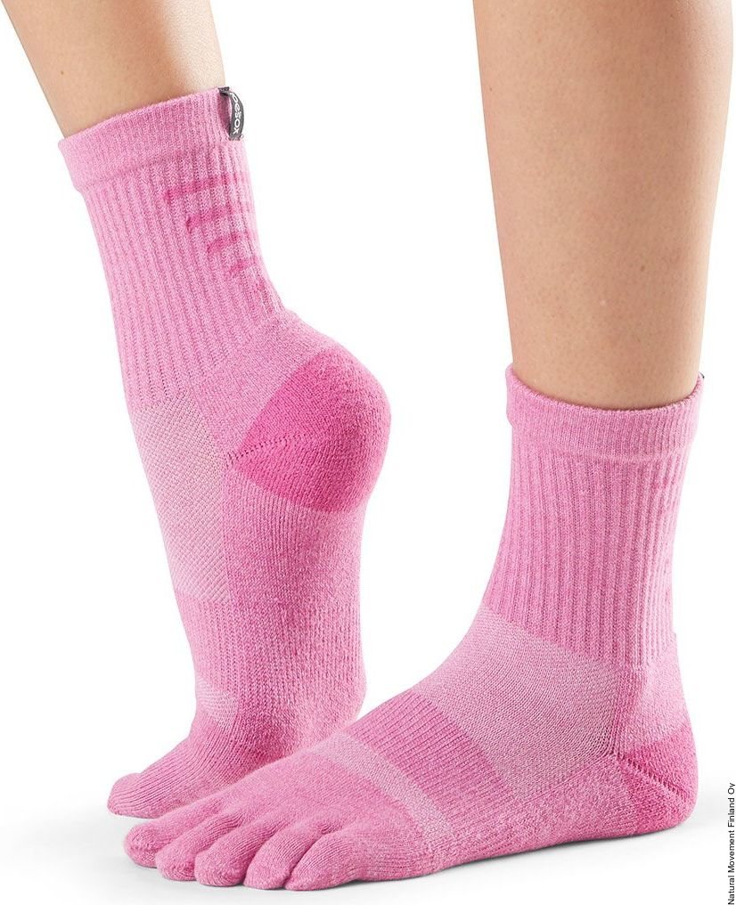 ToeSox Medium Weight Crew Sport Socks Pivoňka