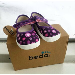 Beda Barefoot børnenes canvas ballerina
